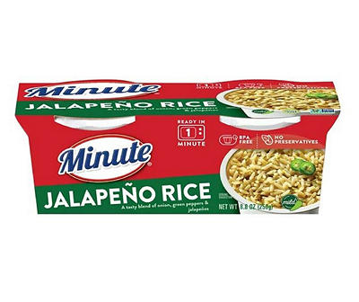 Jalapeno Rice Ready to Serve Cups, 2-Pack