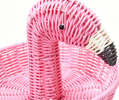 Flamingo 2-Tier Woven Plastic Serving Tray
