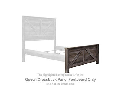 Wynnlow Queen Panel Crossbuck Footboard