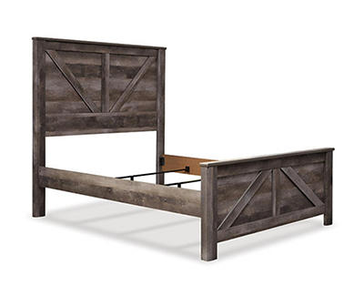 Signature Design By Ashley Wynnlow Queen Crossbuck Panel Bed