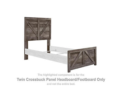 Wynnlow Twin Panel Crossbuck Headboard & Footboard