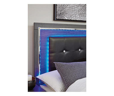Signature Design By Ashley Lodanna Full Panel Bed with LED Lighting