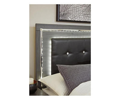 Signature Design By Ashley Lodanna Full Panel Bed with LED Lighting