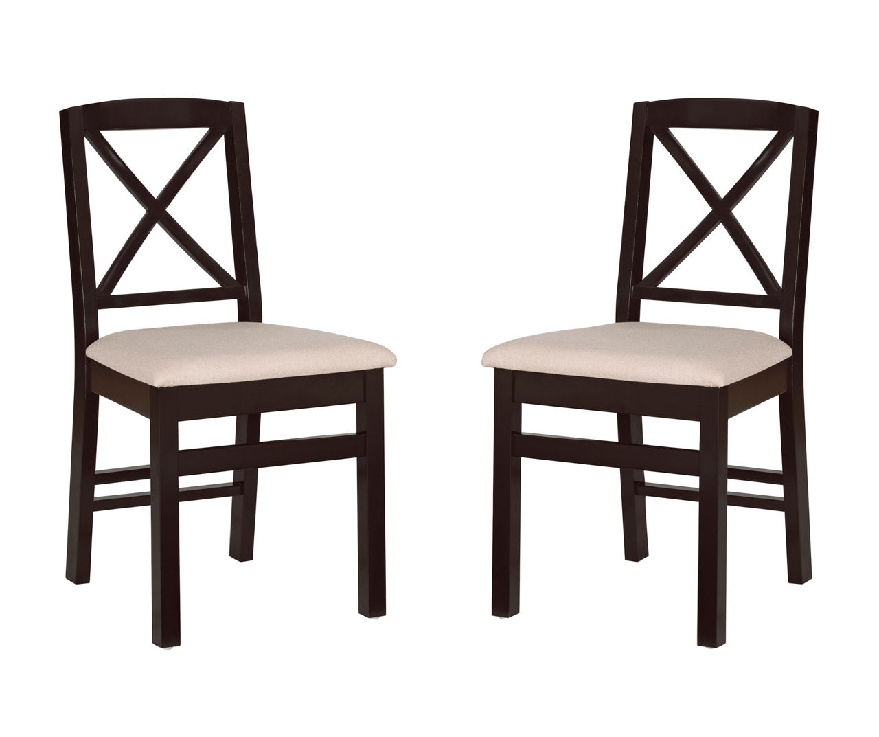 Briana X Back Upholstered Dining Chairs, 2Pack Big Lots