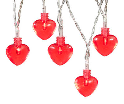 Red Heart LED Light Set, 20-Lights