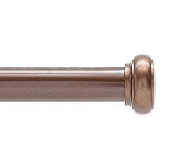 Weaver Chocolate 1" Adjustable Curtain Rod, (28"-48")