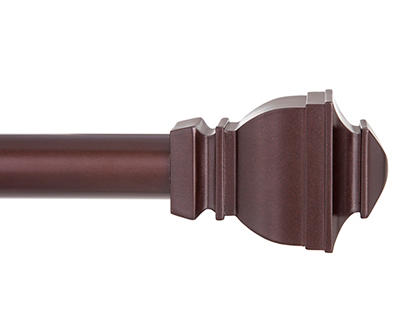 Riley Chocolate 1" Adjustable Curtain Rod, (30"-84")