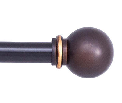 Chelsea Oil-Rubbed Bronze 5/8" Adjustable Curtain Rod, (28"-48")