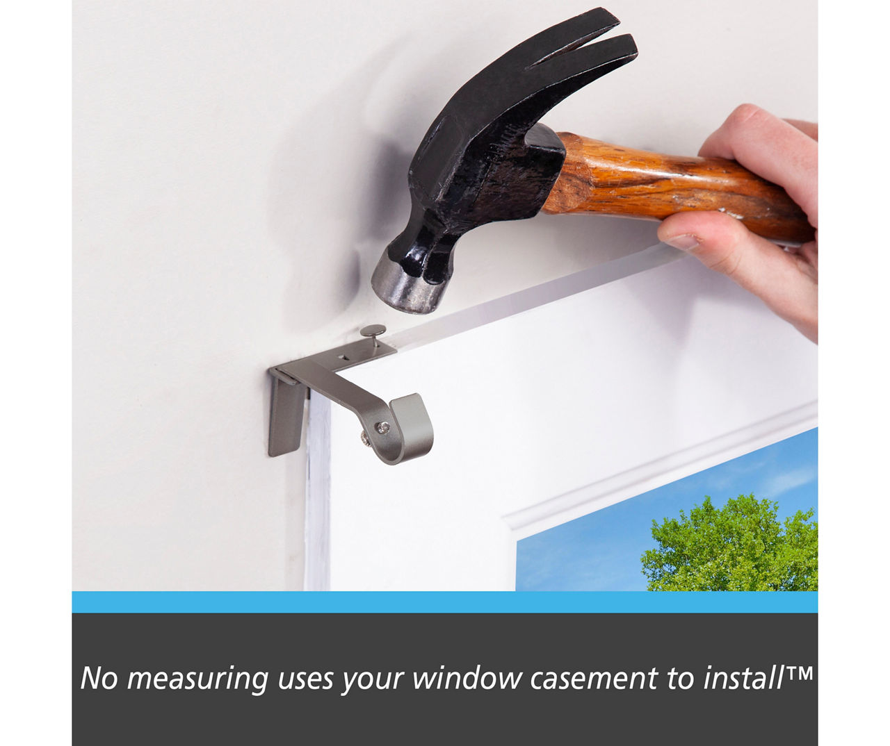 Vance Fast Fit Polished Pewter 5/8" Adjustable Curtain Rod, (66"-120")