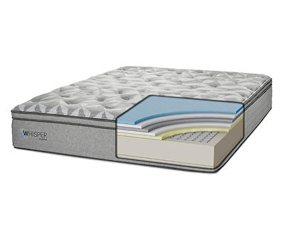 Whisper 14" Full Pillow Top Plush Hybrid Mattress-In-A-Box