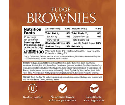 Fudge Brownie Mix, 17.7 Oz.