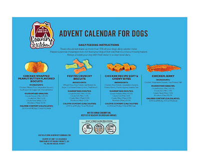 Holiday Dog Treats Advent Calendar, 5.3 Oz.
