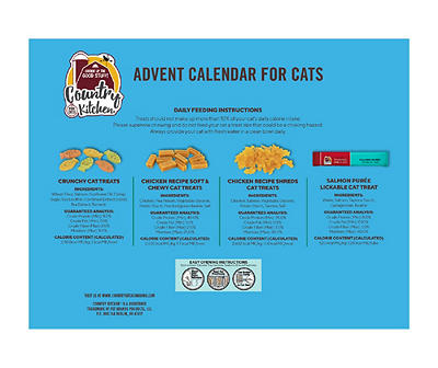Holiday Cat Treats Advent Calendar, 4.3 Oz.