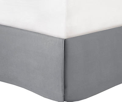 Elmore White & Gray Bordered California King 8-Piece Comforter Set