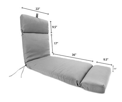 Fandango Navy Quatrefoil Reversible Outdoor Chaise Cushion