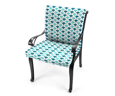 Chism Blanche Blue Outdoor Chair Cushion