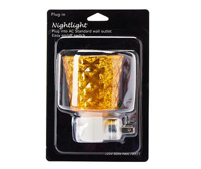 Gold Cut Glass Plug-In Nightlight