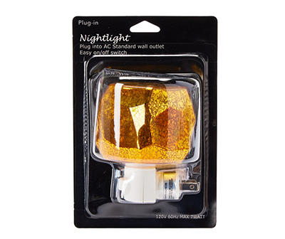 Gold Geometric Plug-In Nightlight