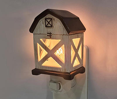 White Barn Plug-In Night Light