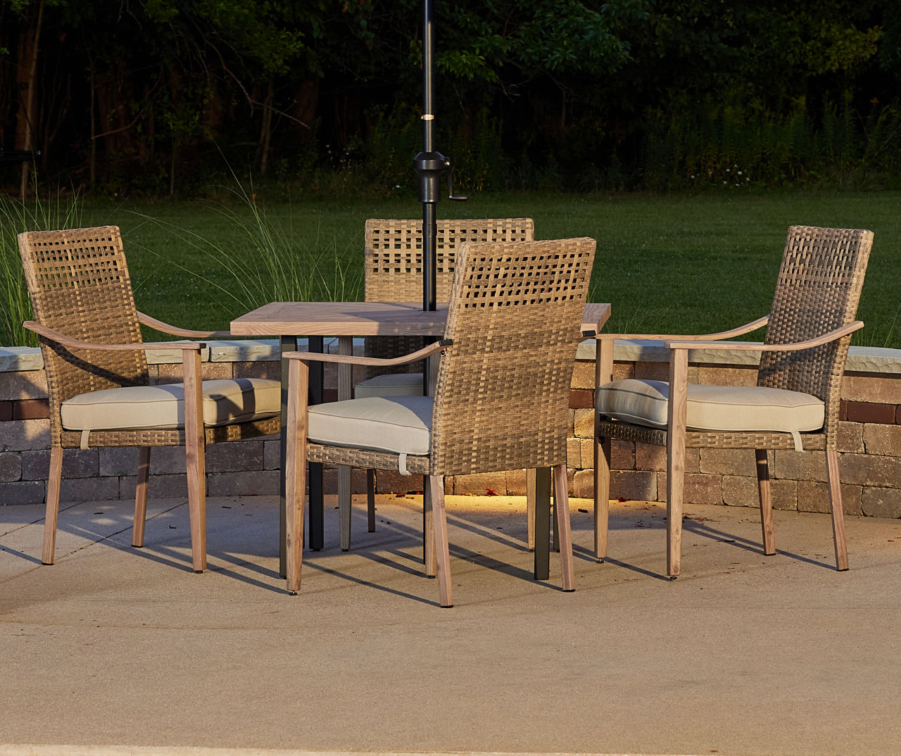 Broyhill San Marino 5Piece Wicker Patio Dining Set Big Lots