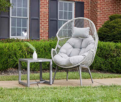 Wiltshire Wicker Cushioned Patio Egg Chair