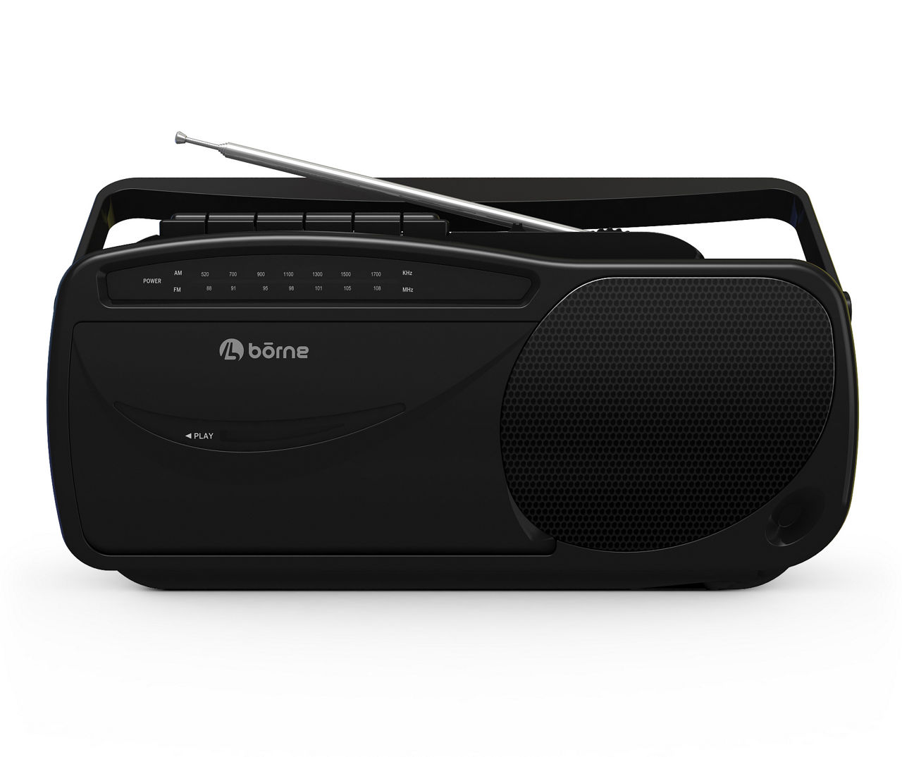 Black Borne Cassette Player with AM/FM Radio Big Lots