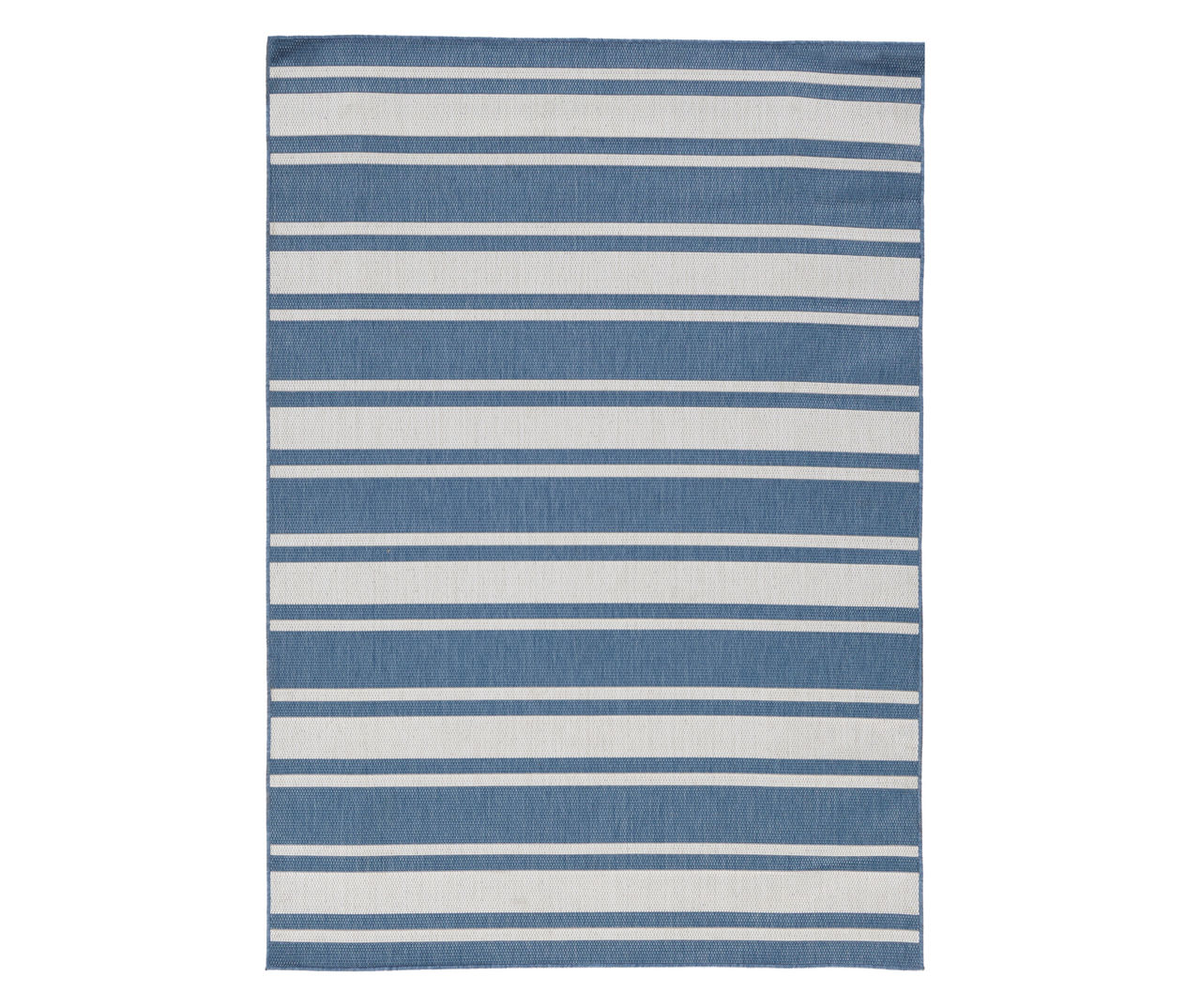 Nature Marina Navy Stripe Patio Rug Big Lots