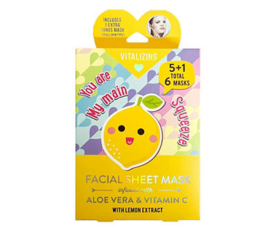 Vitalizing Lemon Face Mask Set, 6-Pack