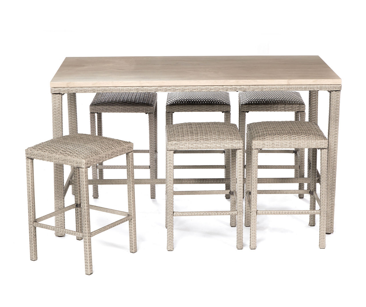 Real Living Bancroft 7Piece Wicker Patio High Dining Set Big Lots