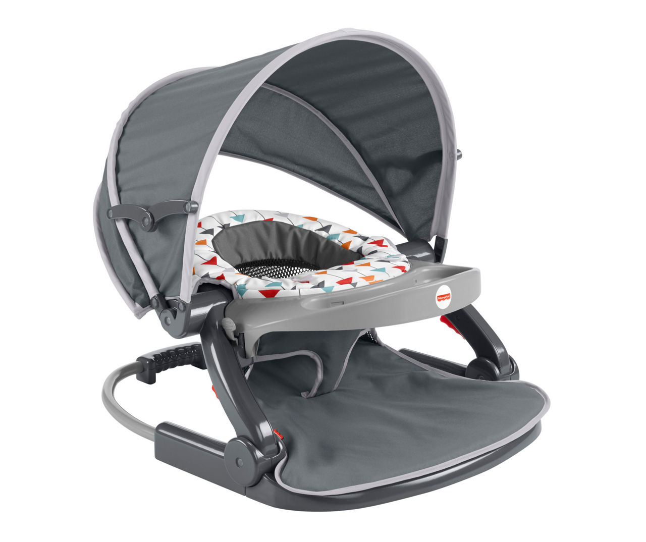 Fisher-Price On-the-Go Sit-Me-Up Infant Floor Seat Gray Hexagon GNR02 -  Best Buy