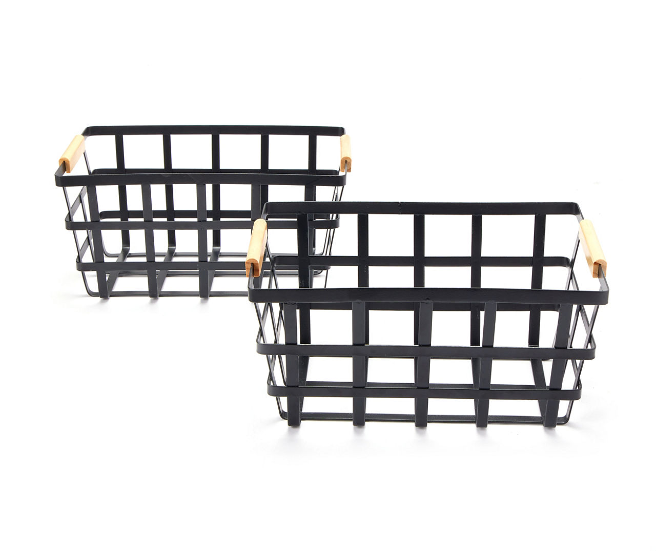 Black Metal Storage Baskets, 2Pack Big Lots