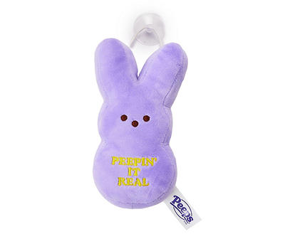 Purple Peeps Bunny Plush Window Cling