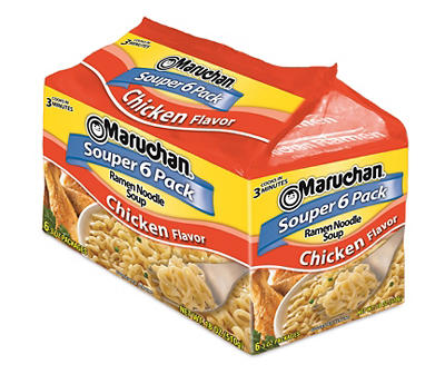 Chicken Ramen Noodle Soup, 6-Pack
