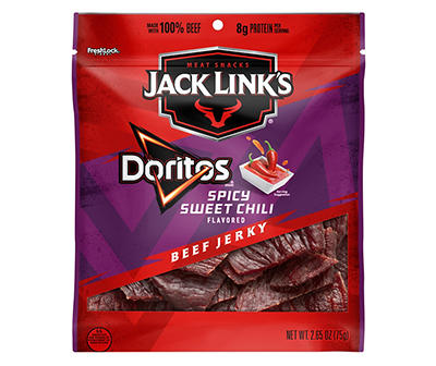Jack Link's Beef Jerky Doritos Spicy Sweet Chili Flavored, 2.65 Oz.
