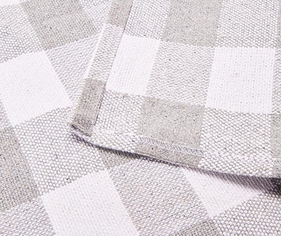 Gray & White Gingham Layering Accent Mat