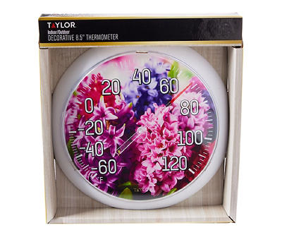 Hyacinth Indoor/Outdoor Wall Thermometer