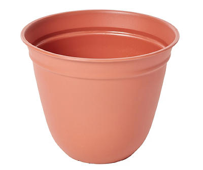 9.8" Dusty Sunset Bell Resin Planter with Tray