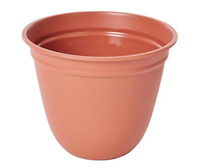 7.9" Dusty Sunset Bell Resin Planter with Tray