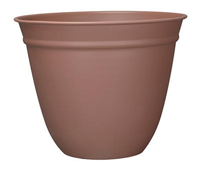 11.7" Dusty Sunset Bell Resin Planter with Tray