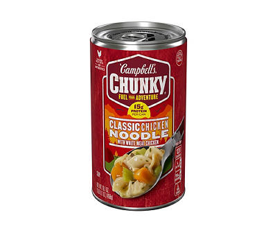 Campbell's Chunky Soup, Classic Chicken Noodle Soup, 16.10 Oz Can