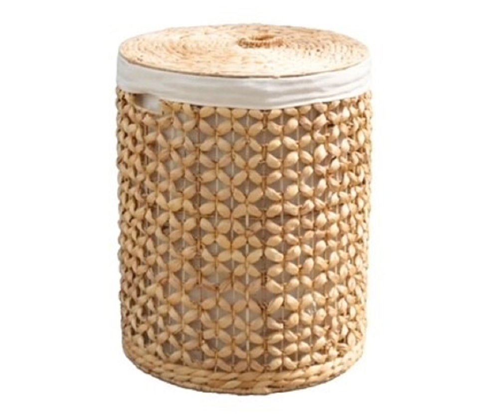 Water Hyacinth Round Laundry Hamper With Lid Big Lots