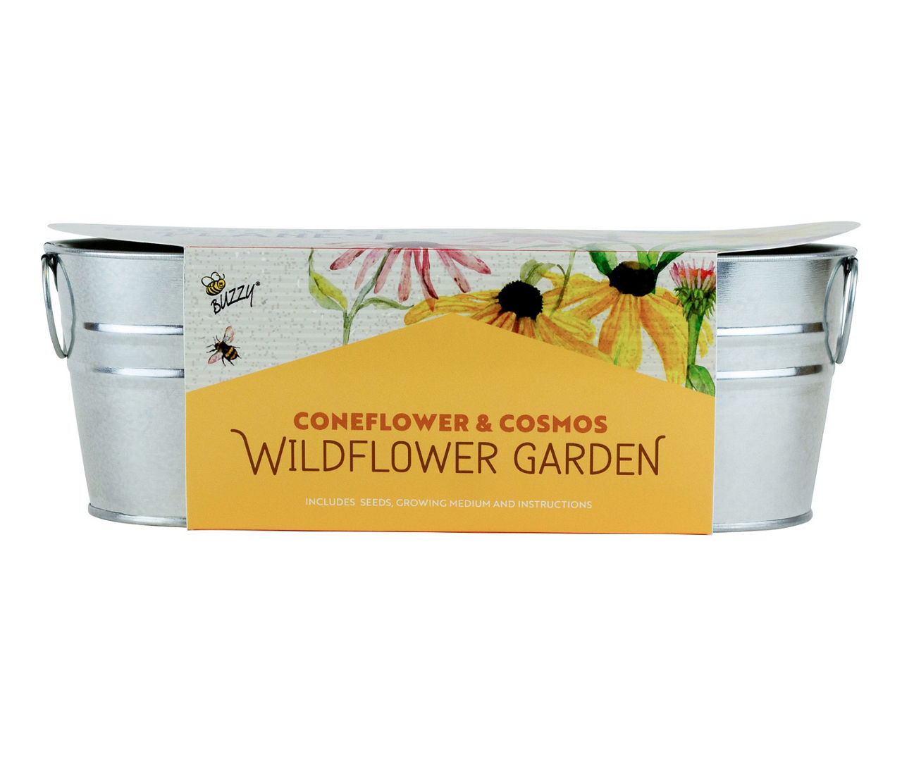 Buzzy Coneflower & Cosmos Wildflower Garden Windowsill Grow Kit Big Lots