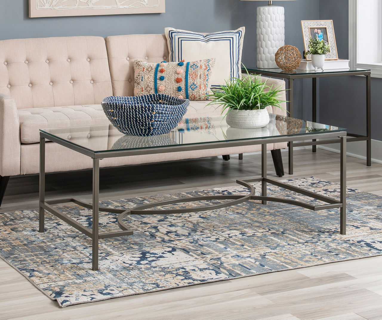 Big lots deals glass coffee table