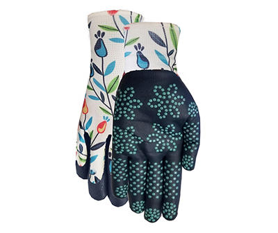 Women's Max Grip Tulip Nitrile Dot Garden Gloves