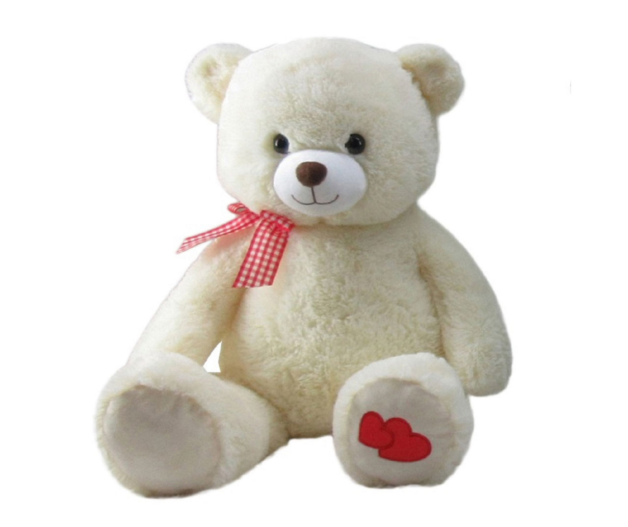 Cream Valentine s Bear Plush