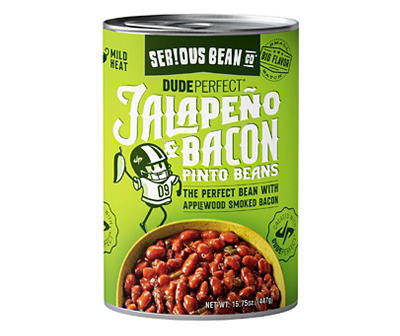 Serious Bean Co Jalapeno Bacon Pinto Beans, 15.5 Oz.