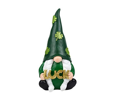"Luck" Gnome Resin Tabletop Decor