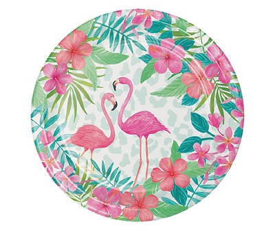 Flamingo Tropics Paper Dessert Plates, 40-Pack