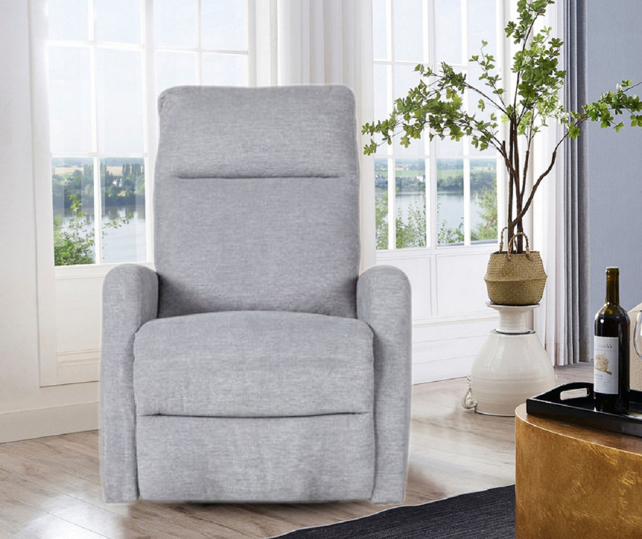 Colony Gray Glider Recliner Big Lots