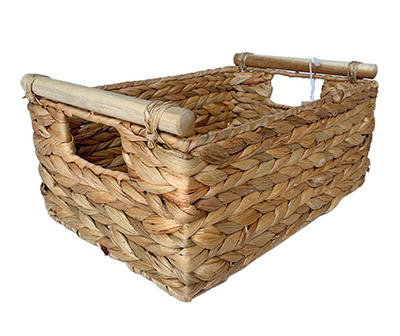 Havana Medium Woven Water Hyacinth Storage Basket